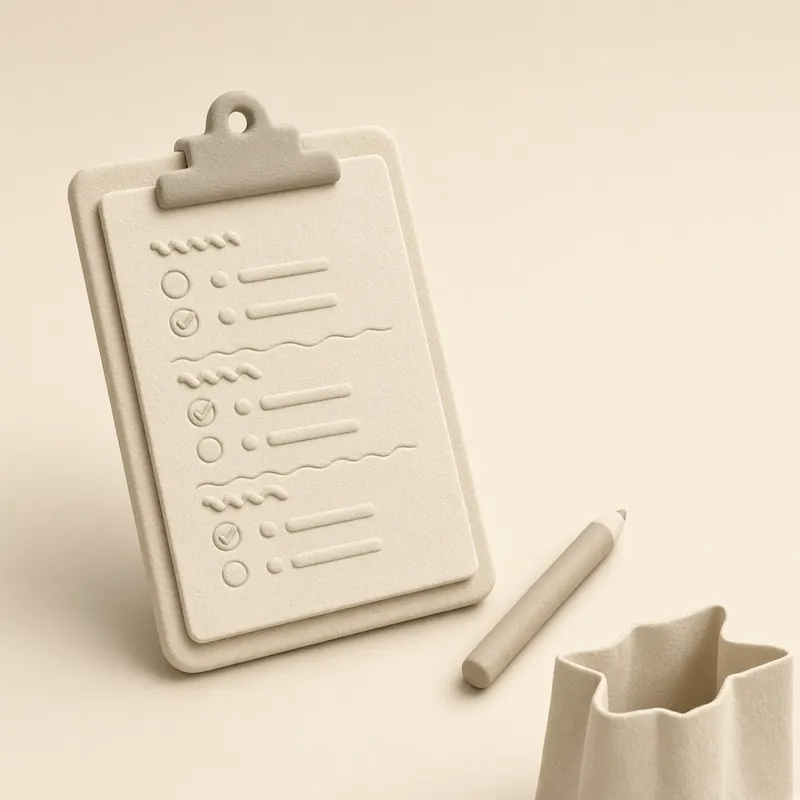 A grocery list grouped into produce, dairy and pantry