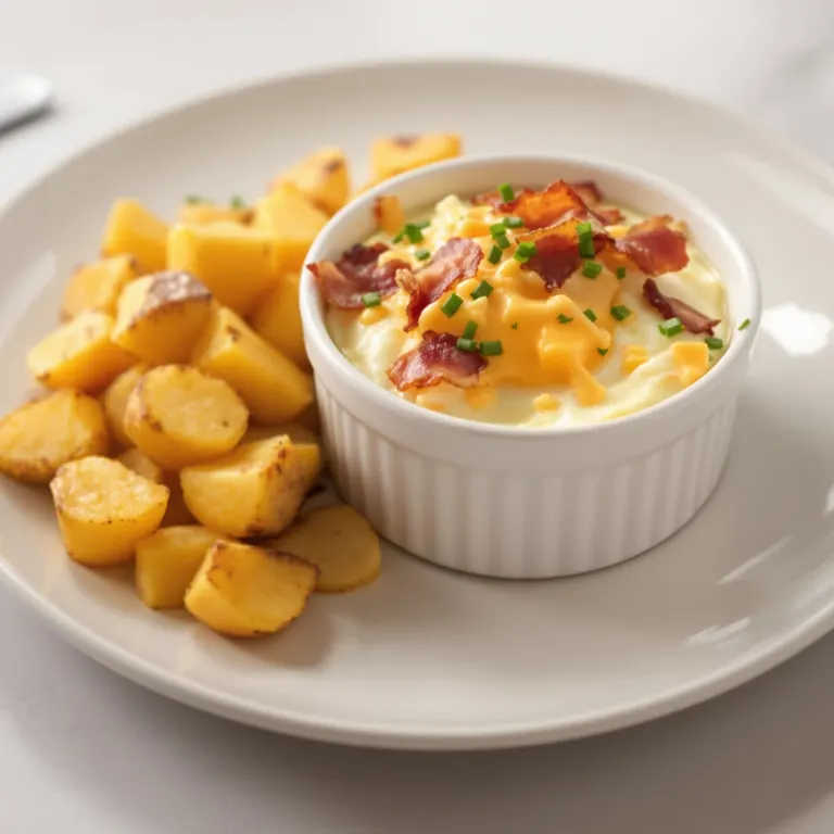 Bacon-egg cups with crispy potatoes