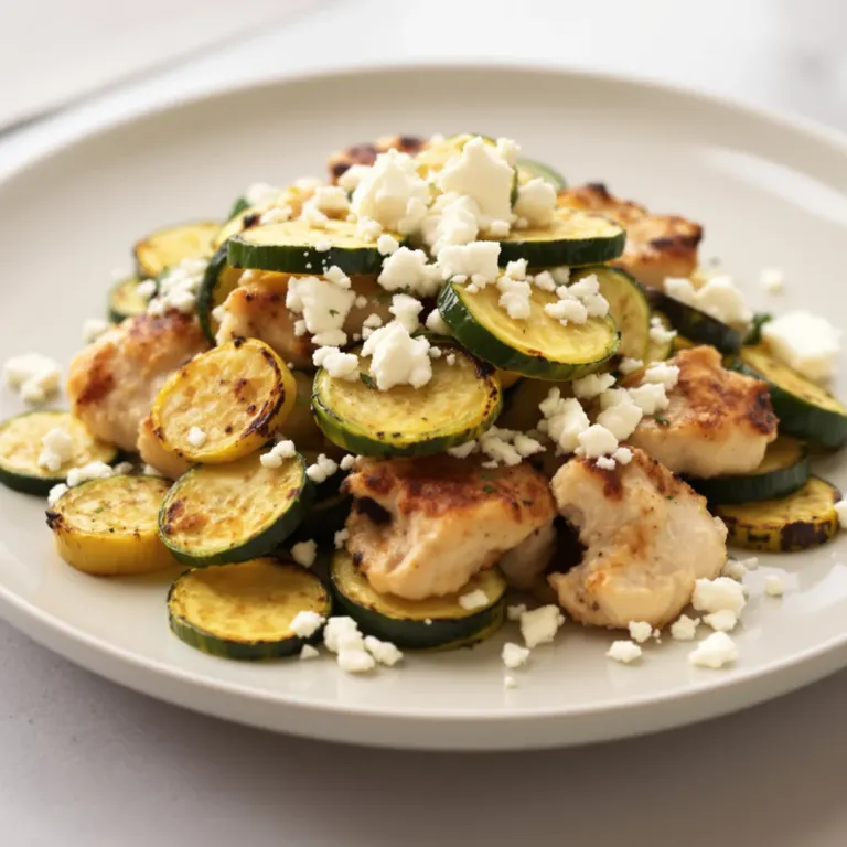 Oregano chicken, zucchini & feta