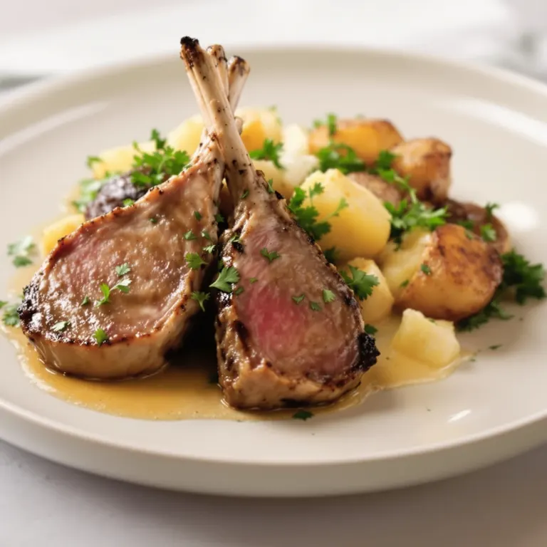 Parsley lamb chops & baby potatoes