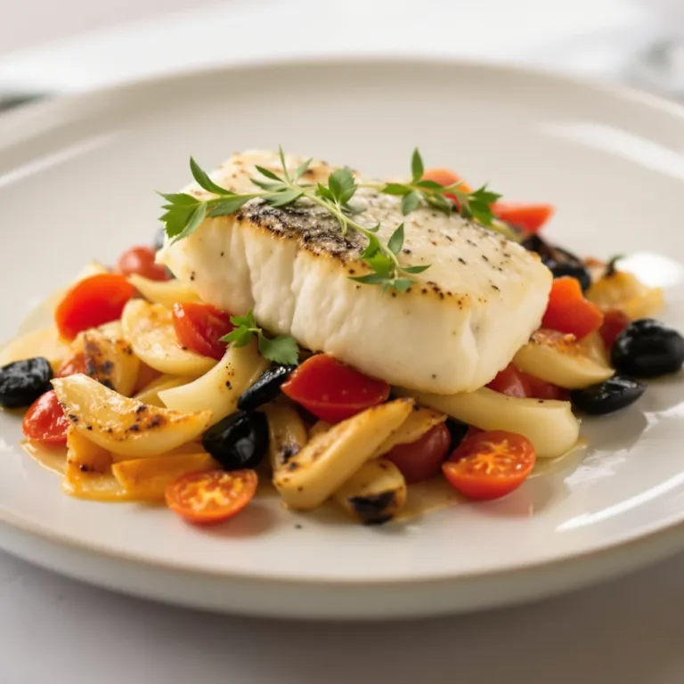 Sea bass with fennel & cherry tomatoes