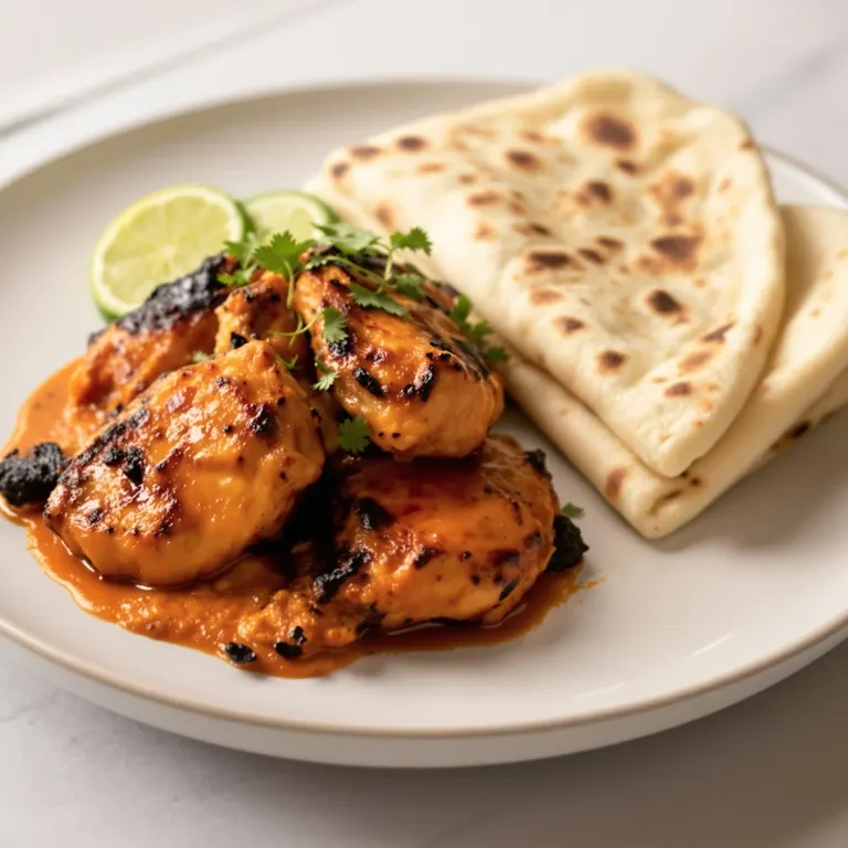 Tandoori yogurt chicken & naan