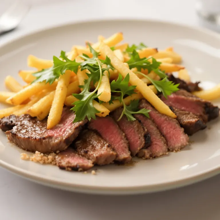 Air-fryer steak frites