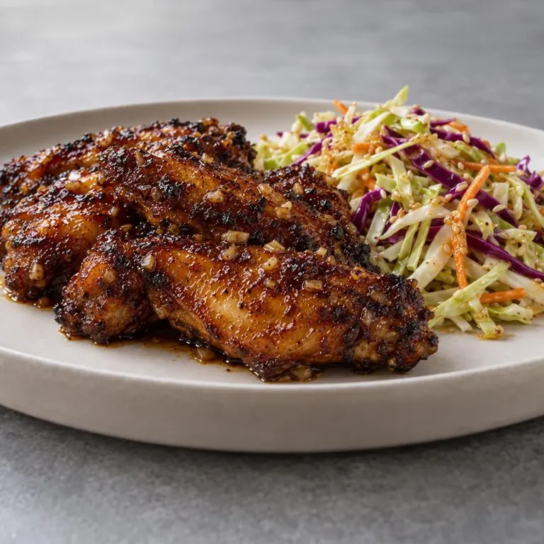Air Fryer Sticky Chicken Wings