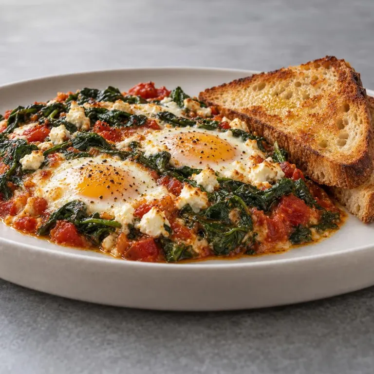 Baked Eggs Florentine