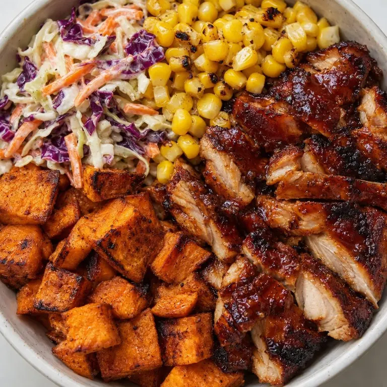 BBQ Chicken Sweet Potato Bowl