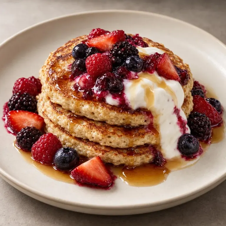 Berry Protein Pancakes