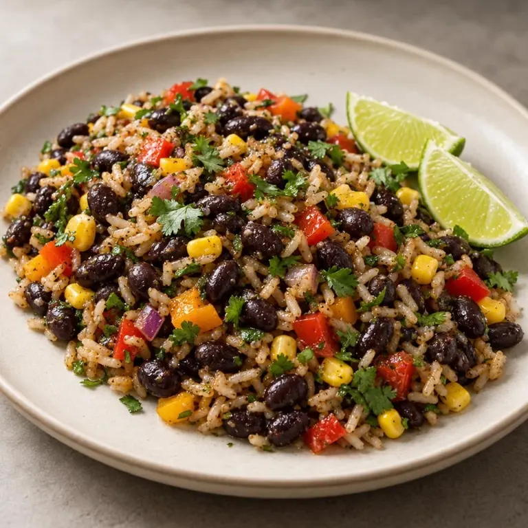 Black Bean & Rice Salad with Lime