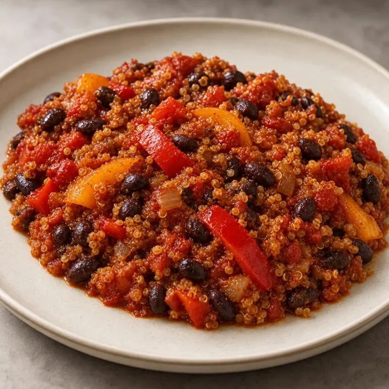 Black Bean, Pepper & Quinoa Skillet