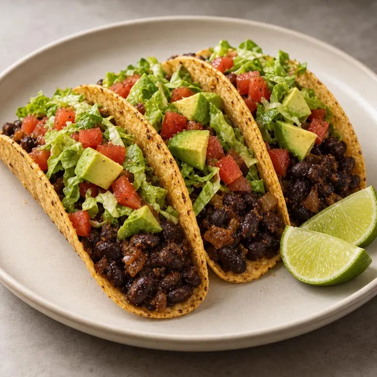 Black Bean Tacos with Avocado