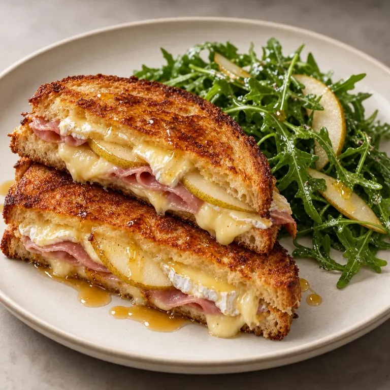 Brie, Ham & Pear Toastie