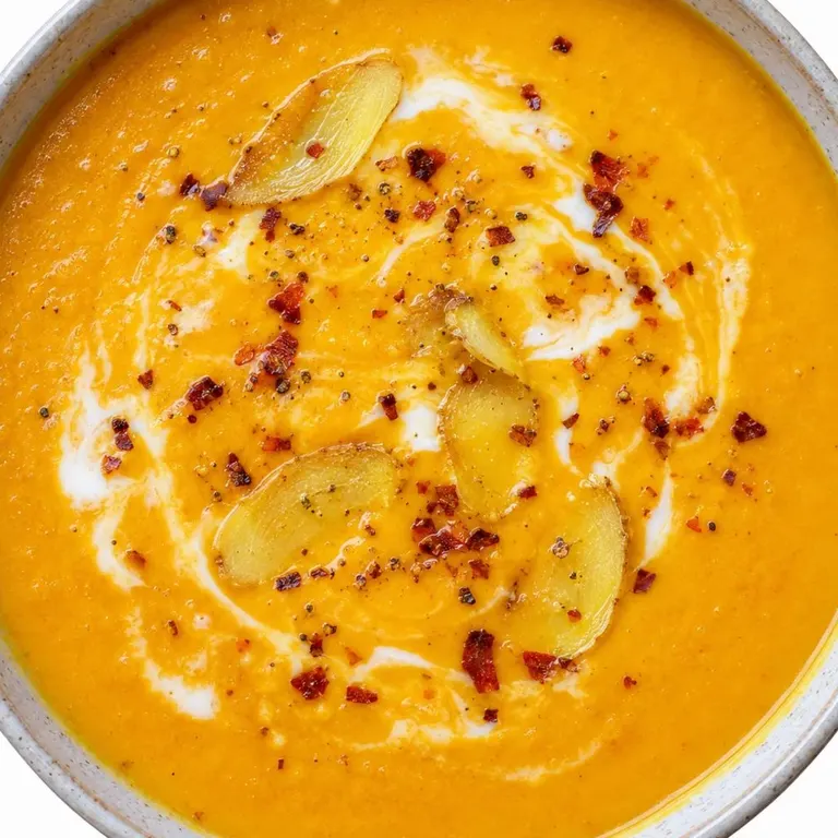 Carrot, Ginger & Coconut Soup