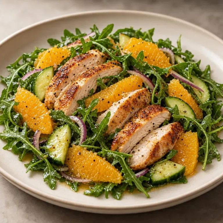 Chicken, Orange & Arugula Salad