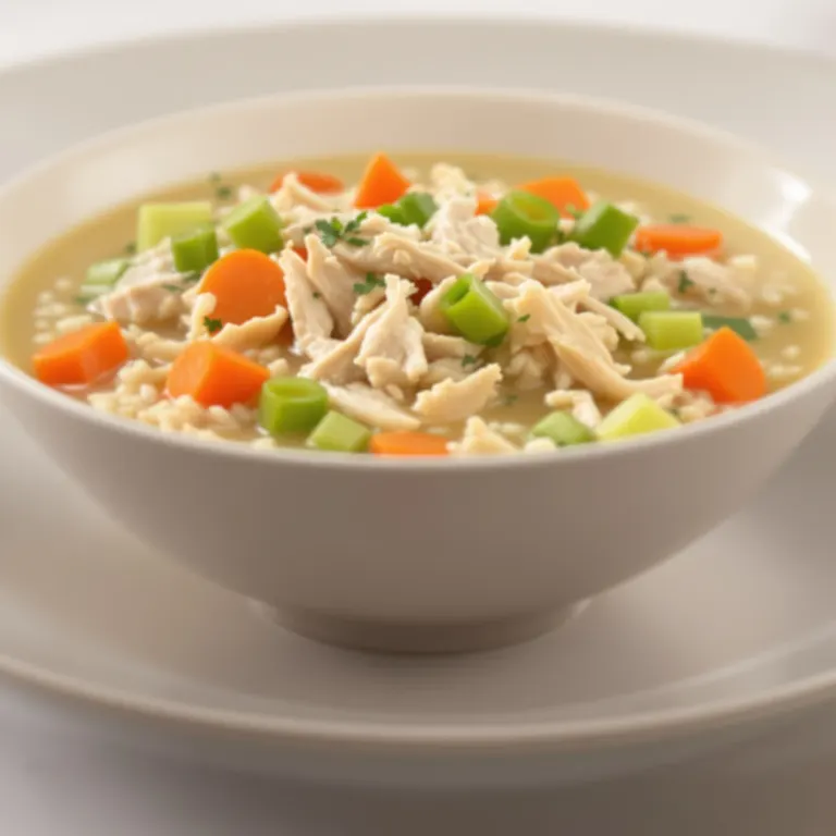 Chicken vegetable rice soup