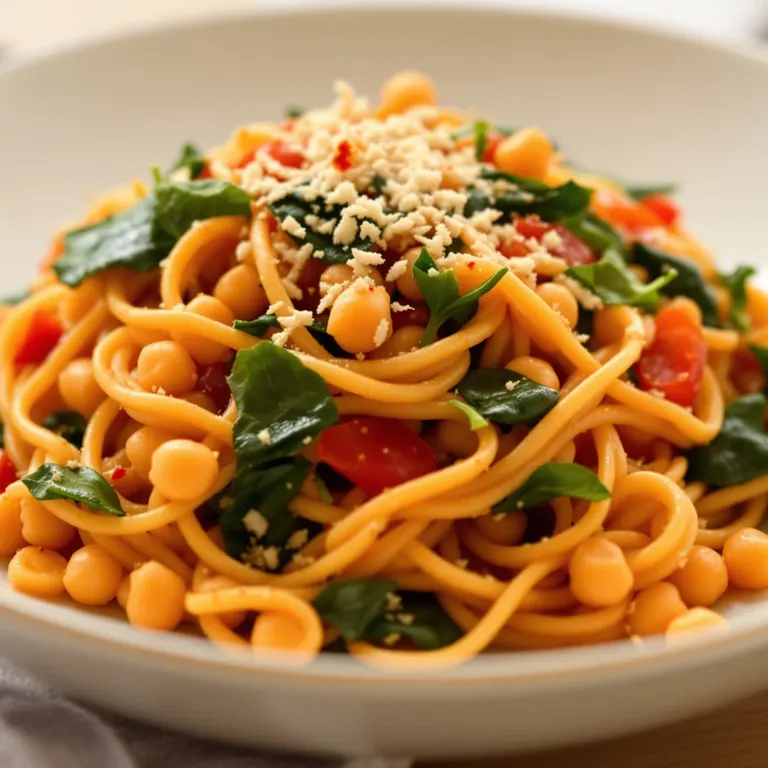 One-pot chickpea & tomato pasta