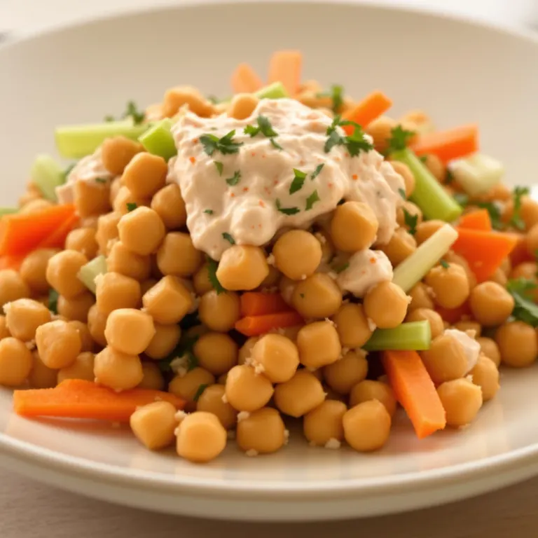 Chili yogurt chickpea crunch