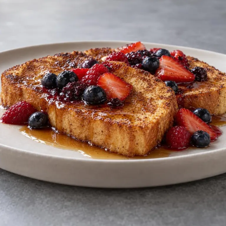 Cinnamon French Toast with Berries