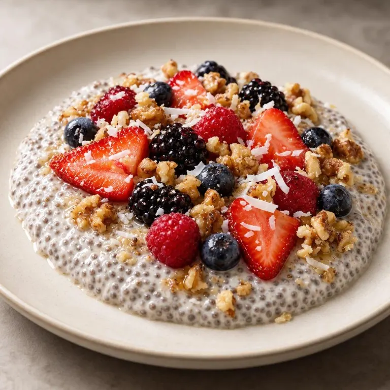 Coconut Berry Chia Pudding
