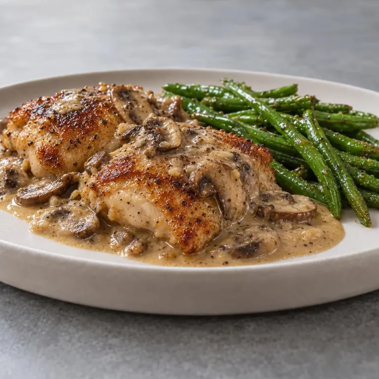 Creamy Mushroom Chicken Thighs