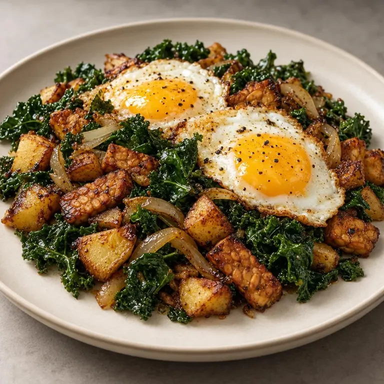 Crispy Tempeh Potato Hash