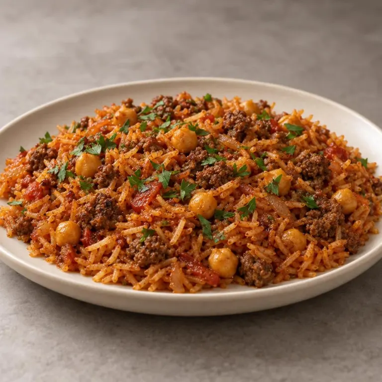 Cinnamon lamb & chickpea rice