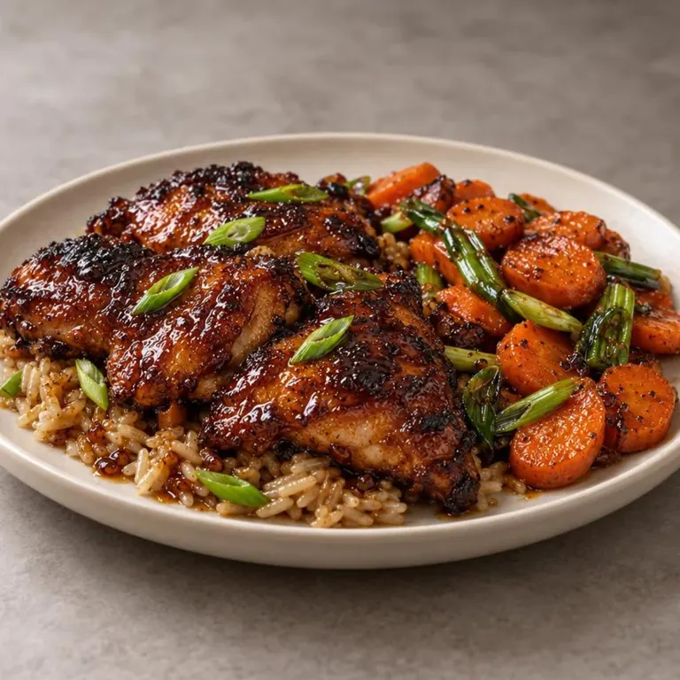 Honey soy chicken thighs