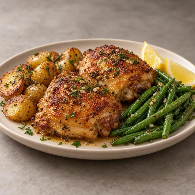 Lemon oregano chicken & baby potatoes