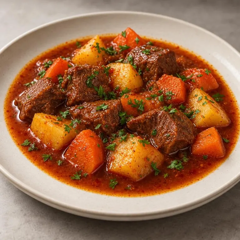 Paprika beef & potato