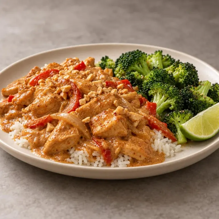 Thai peanut chicken & broccoli