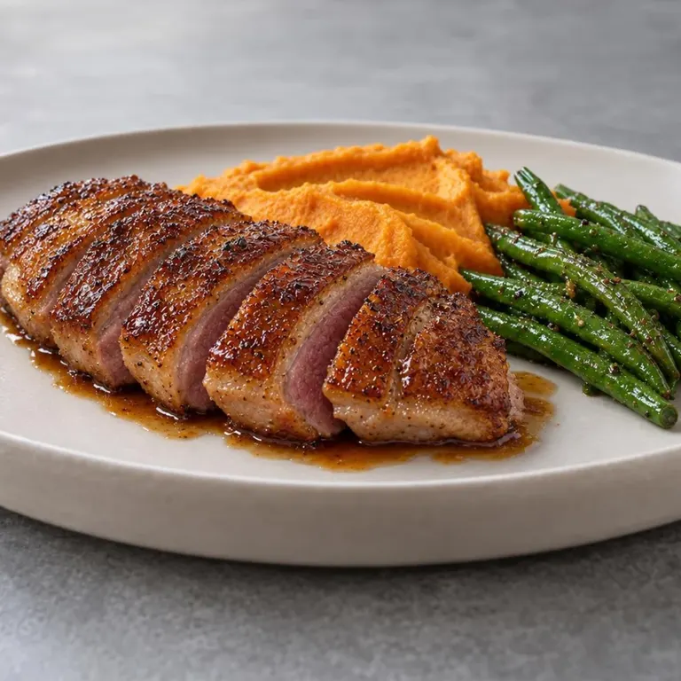 Duck Breast with Sweet Potato Mash