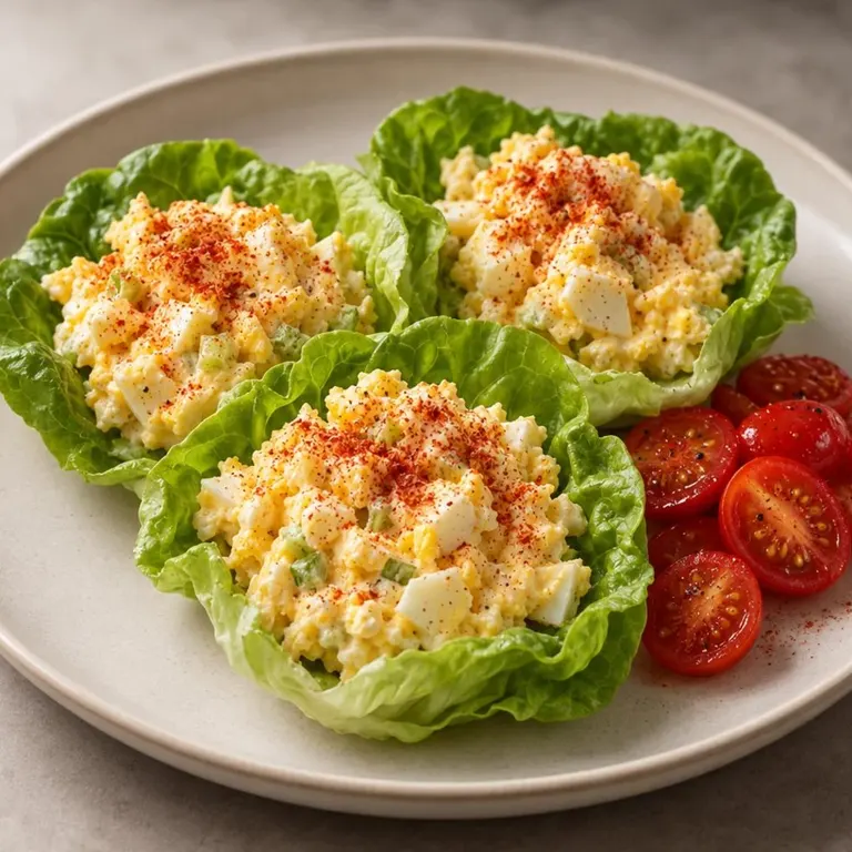Egg Salad Lettuce Cups