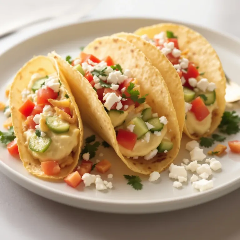 Feta cucumber taco shells