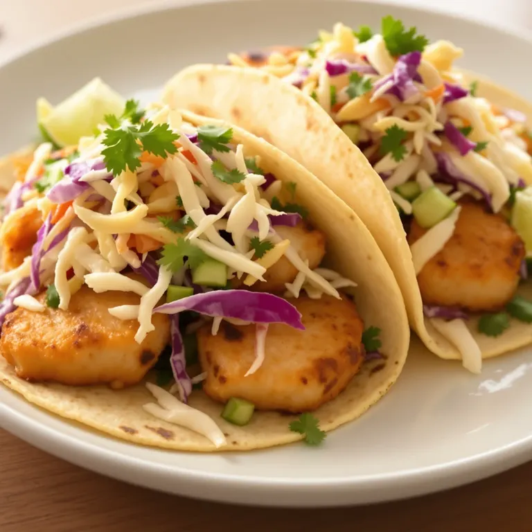 Crispy fish tacos