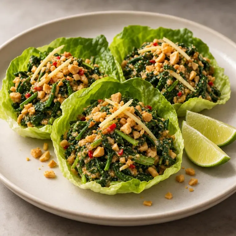 Peanut spinach lime blend