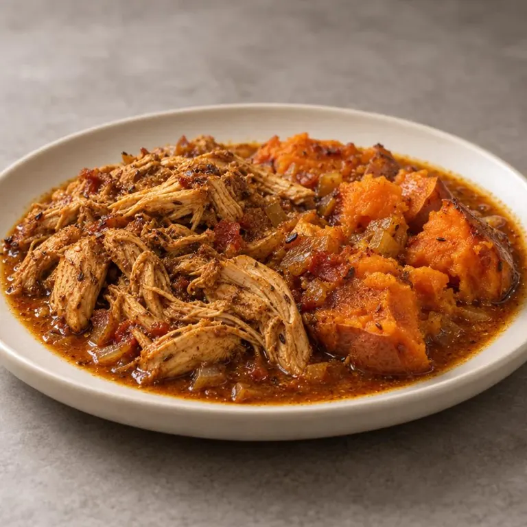 Dump cumin sweet-potato chicken