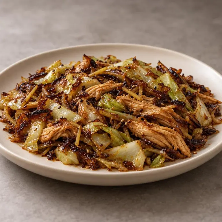 Dump ginger cabbage chicken