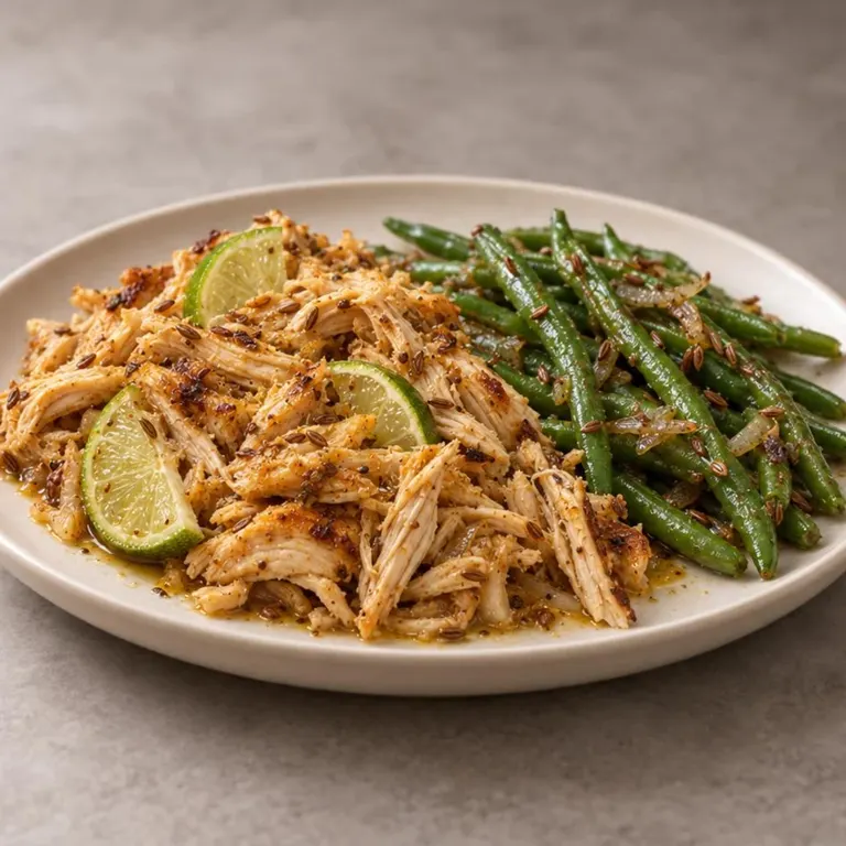 Dump lime green-bean chicken