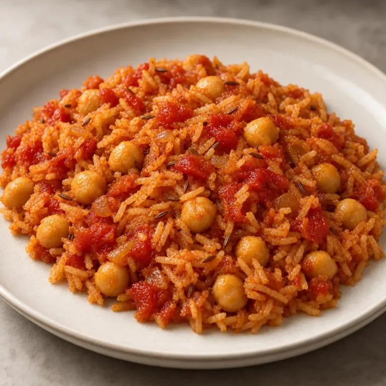 Dump chickpea tomato rice