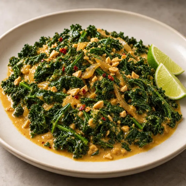 Dump coconut peanut kale