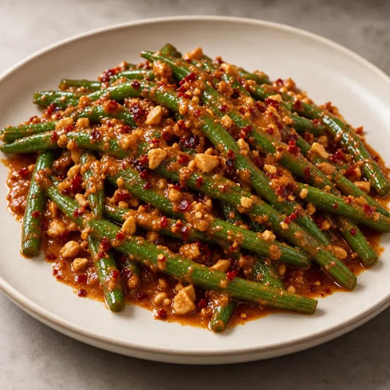 Dump lime peanut green beans