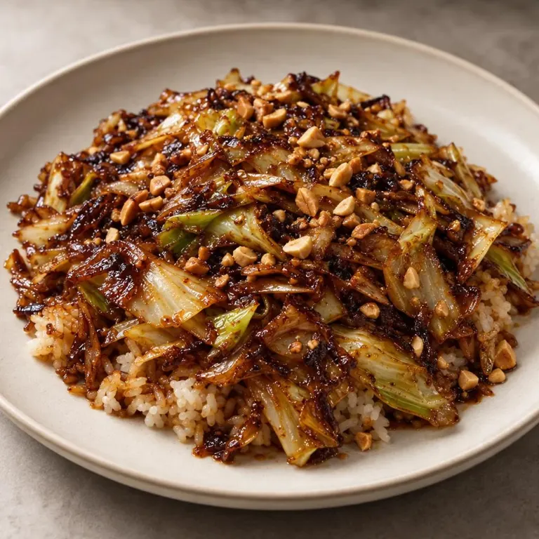 Dump peanut soy cabbage rice