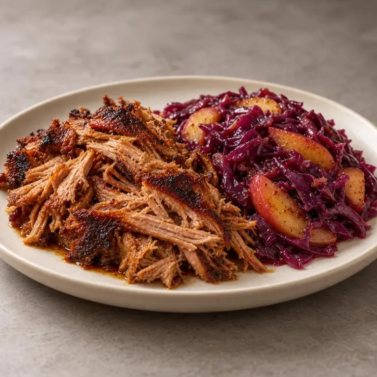 Dump apple cabbage pork pot