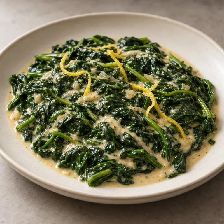 Dump tahini lemon spinach