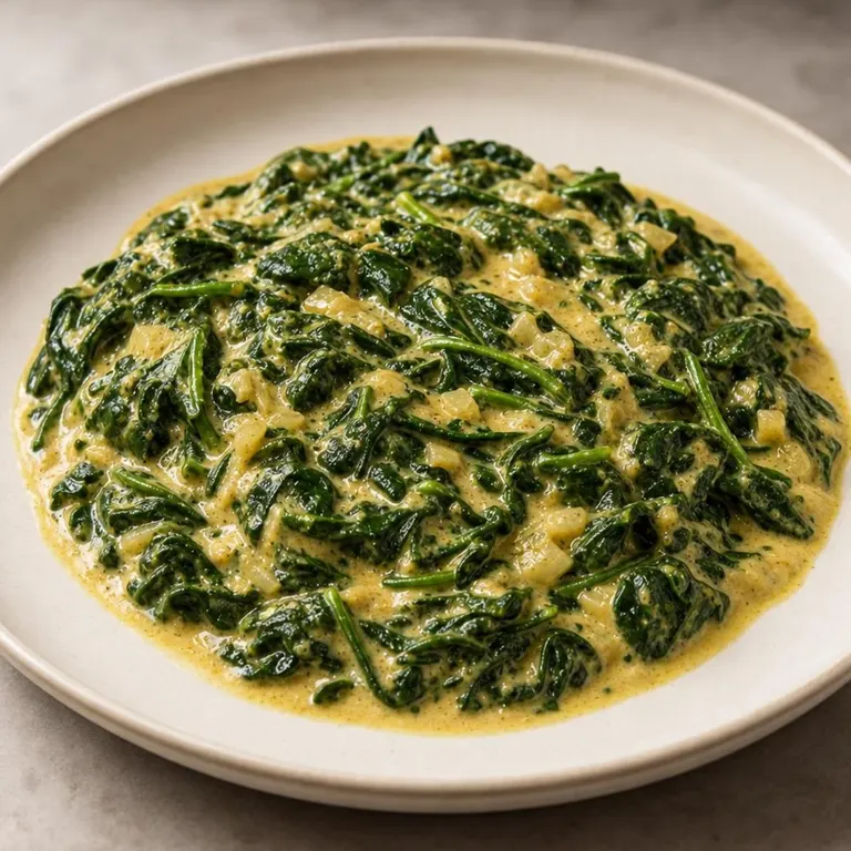 Pressure coconut tahini spinach