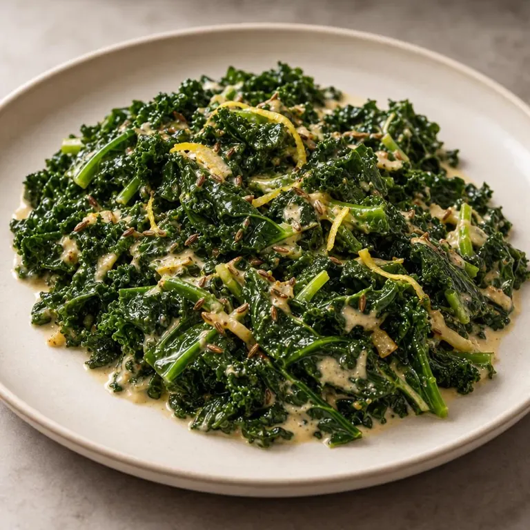 Pressure tahini kale lemon