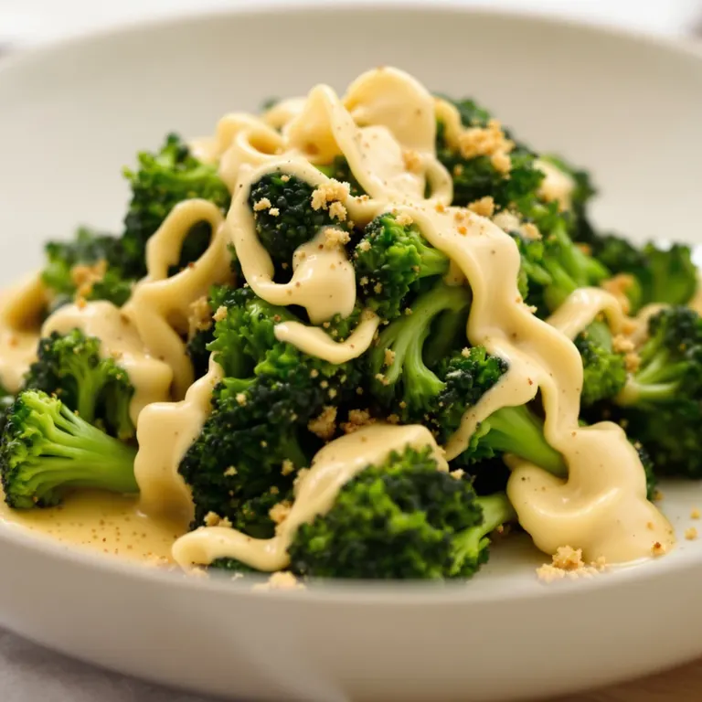 Tahini steamed broccoli bowl