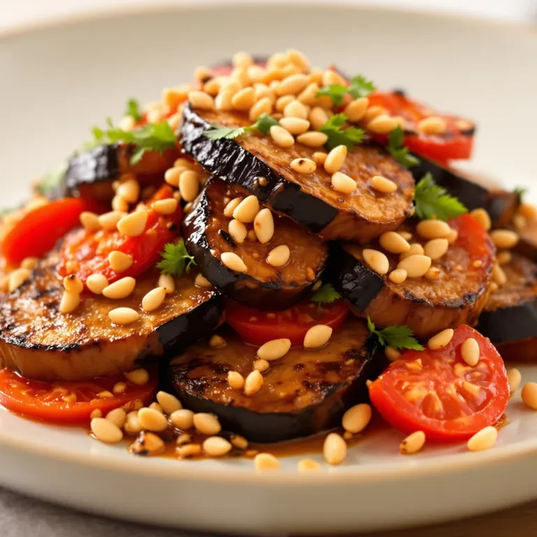 Paprika garlic eggplant steaks