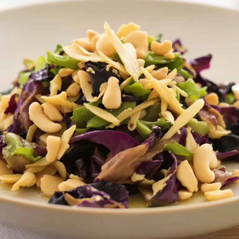 Cashew wilted cabbage pan