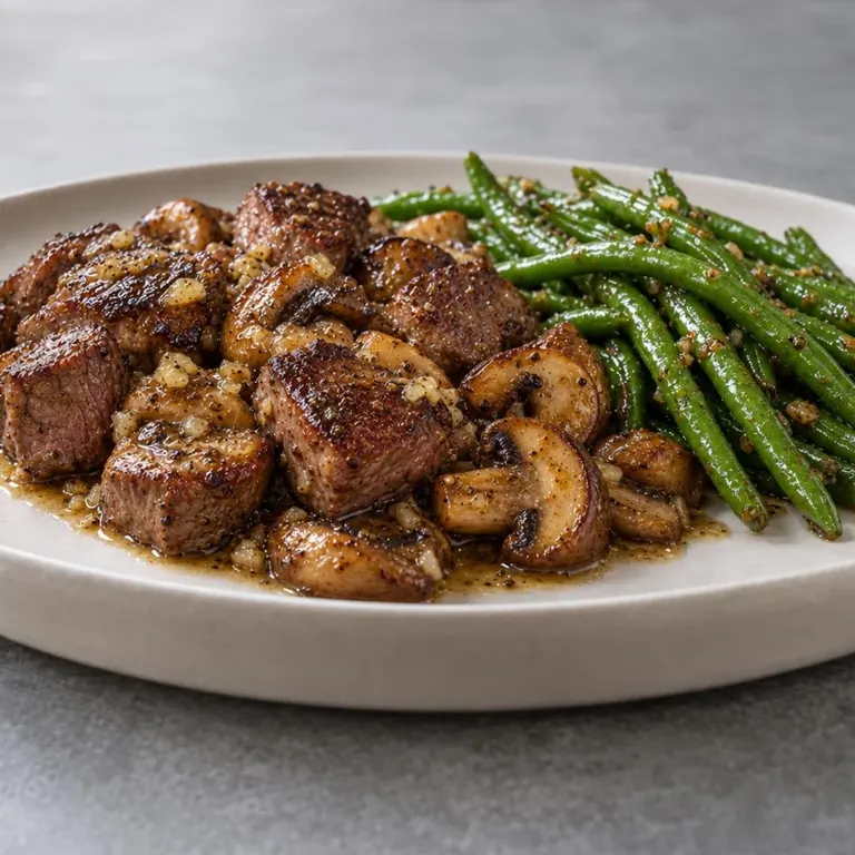Garlic Butter Steak & Mushrooms