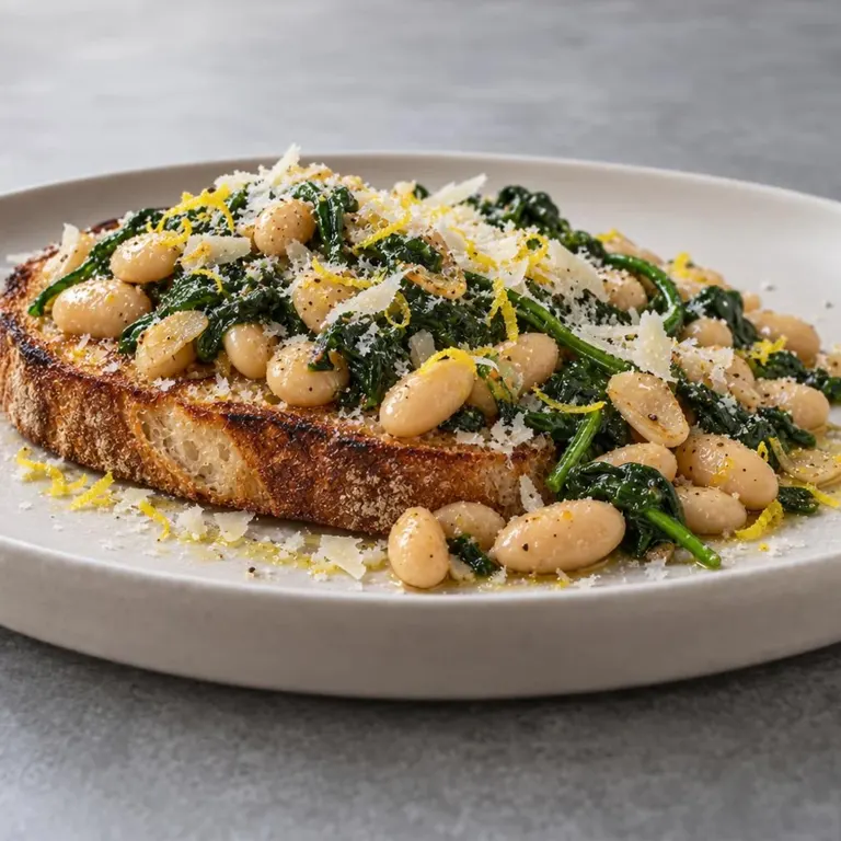 Garlicky White Beans on Toast